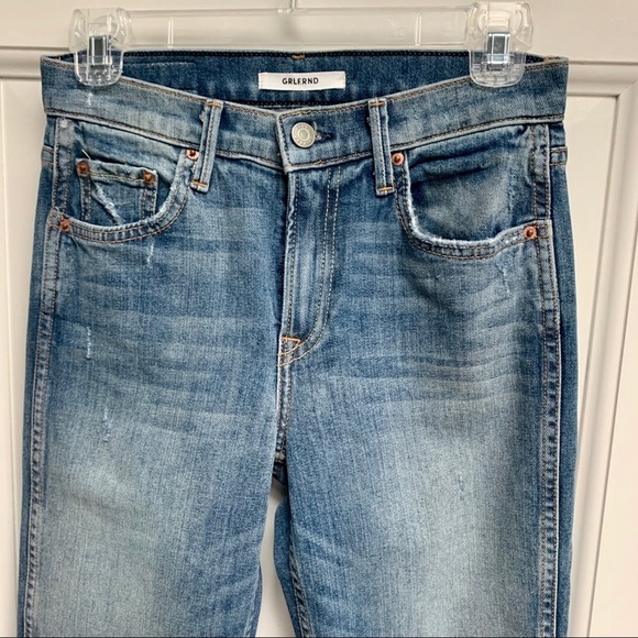 NWT GRLFRND Naomi High-Rise Straight Jeans Sz 25 - Picture 6 of 10